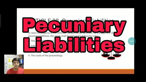 pecuniary liabilities meaning in law
