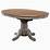 VATESPTP Oval Double Pedestal Dining Table with a 17inch Butterfly