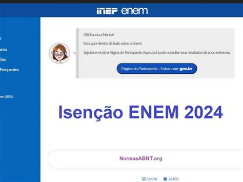 pedido isenção enem 2024