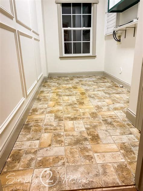 peel and stick floor tile over linoleum