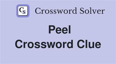 peel crossword
