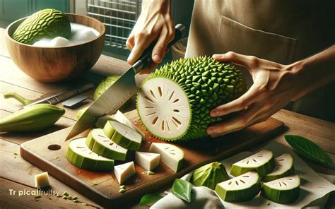 Peeling and Cutting Breadfruit