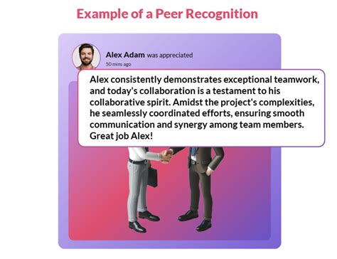 Peer Appreciation Examples