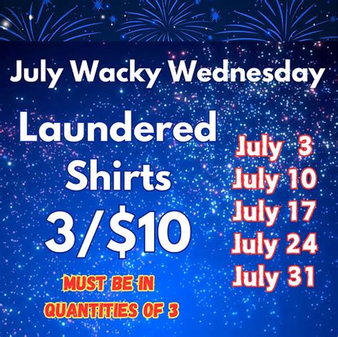 Peerless Cleaners Wacky Wednesday