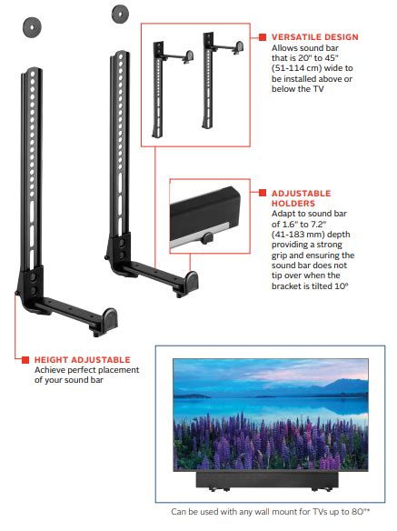 Peerless Universal Sound Bar Kit