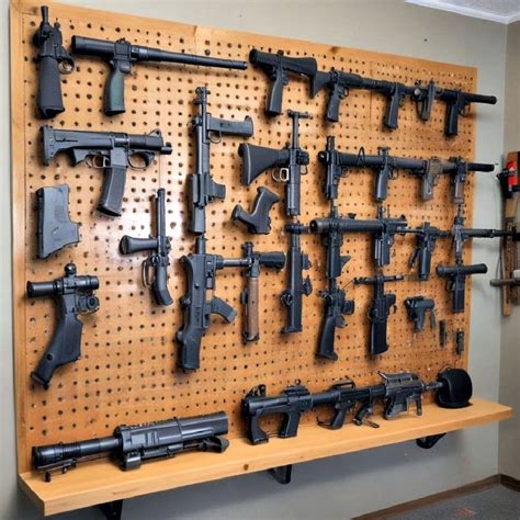 Peg Board Gun Wall