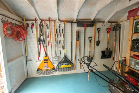 Peg Board In Shed