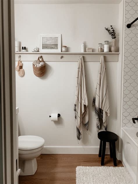 Peg Shelf In Bathroom