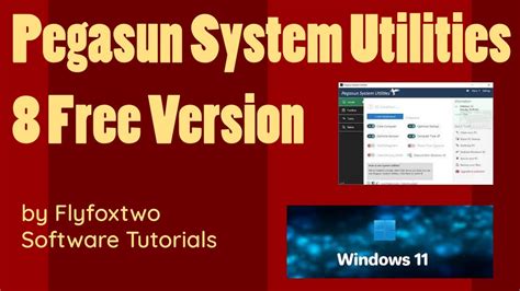 pegasun system utilities free download