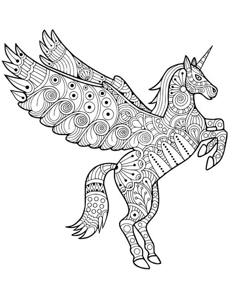 Pegasus Unicorn Coloring Pages: A Magical Journey To Imagination