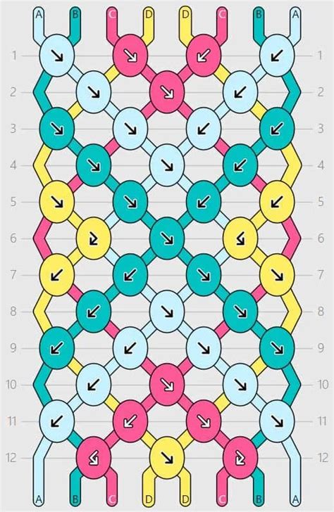 Pegboard friendship bracelet pattern maker