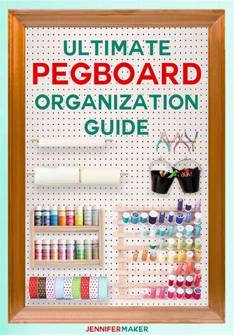 Pegboard Sewing Organizer