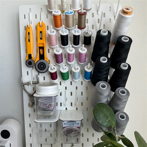 Pegboard Thread Storage