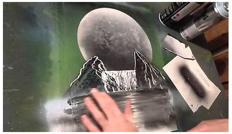 Peinture A La Bombe Paysage D'un Tableau à (Spray Paint rt) YouTube
