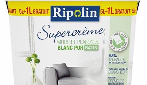 Peinture Blanche Mur Et Plafond Supercreme Ripolin RIPOLIN Supercrème s & s Blanc Satin De