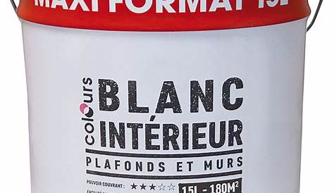 Peinture Blanche Plafond Castorama Murs, s Et Boiseries TOLLENS Blanc Mat 10L