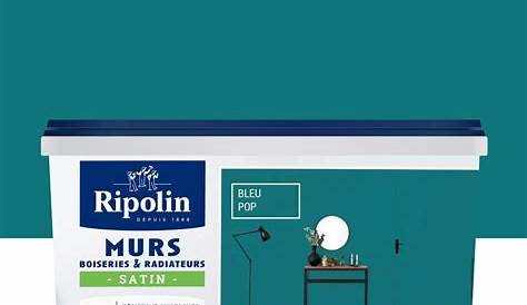 Peinture Bleu Pop Leroy Merlin Satin RIPOLIN Murs Et Boiseries 0.5 L