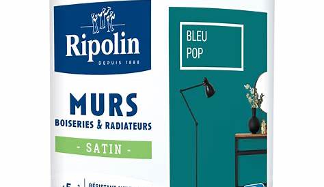 Peinture RIPOLIN Esprit Déco bleu pop Satin 2,5L+20