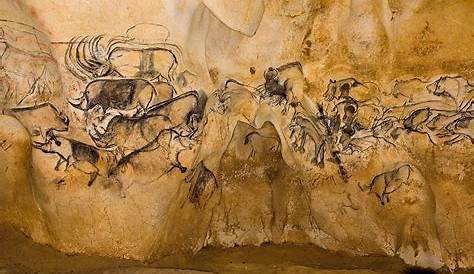 Peinture De Mur De Caverne Préhistorique Image stock