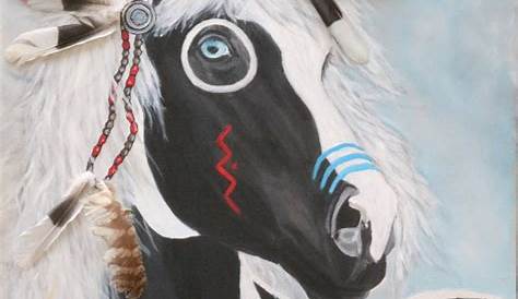 Amérindienne et son cheval Images amérindiens