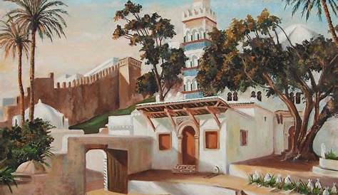 Une maison a Alger Algérie algeria peinture enregistré par