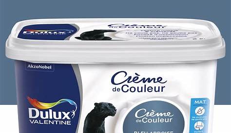 Peinture Dulux Valentine Bleu Paon Satin Mur, Boiserie Crème De Couleur DULUX VALENTINE