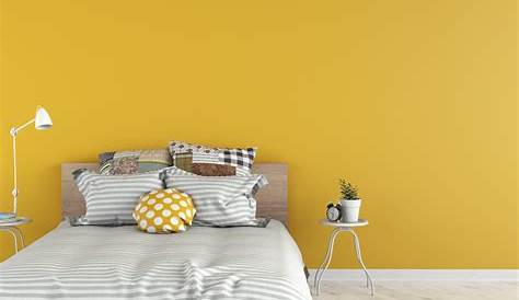 SICO PAINTS Yellow, grey and white stripes in a