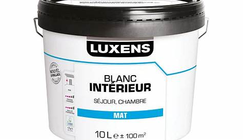 Peinture blanc lin 5 LUXENS Couleurs intérieures mat 2.5 l