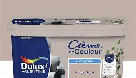 Peinture Marron Glace Dulux Valentine PEINTURE LAQUE VALÉNITE SATIN MARRON GLACÉ 0,5 L DULUX