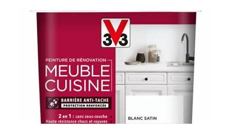 Peinture Blanc Satin Meubles et Cuisine V33 Spécial Rénovation