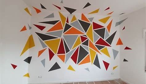 Peinture murale en triangles 27 inspirations originales