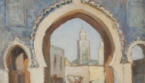 peinture orientaliste interieur Maroc