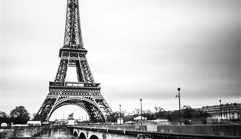 Peinture Paris Noir Et Blanc Tour Eiffel & , Acidezen