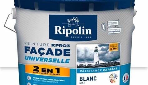 Peinture Ripolin Xpro3 Facade RIPOLIN Façade 2en1 Blanc Pas Cher En Ligne