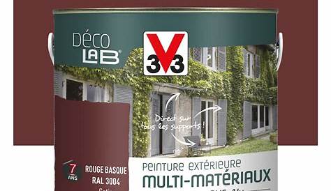 Peinture Rouge Basque V33 Easy Colours Extérieur Satin 2,5l