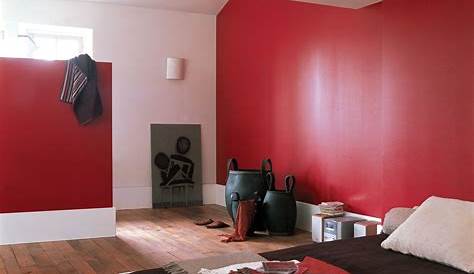 Peinture Rouge Chambre Un Mur Et Chic Pour La De Nathalie