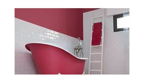 Peinture salle de bain rose fushia