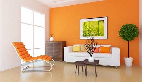 Peinture Salon Orange Et Blanc Idee Deco Idée De Déco