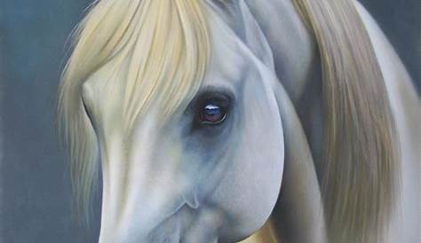 Peinture Tete De Cheval Blanc Pin On Horse Art