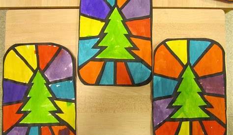 Peinture Vitrail Maternelle Noel Noël En