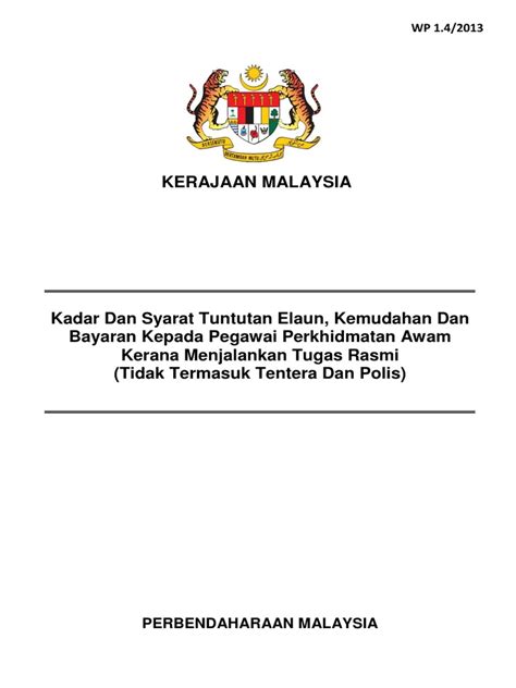 pekeliling perbendaharaan malaysia pk 1.6