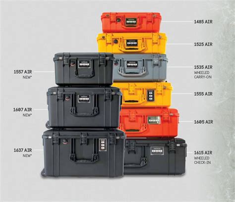 pelican air case sizes