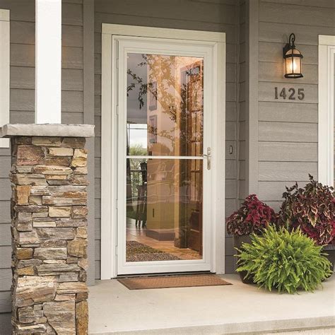 pella storm doors with screens and glass
