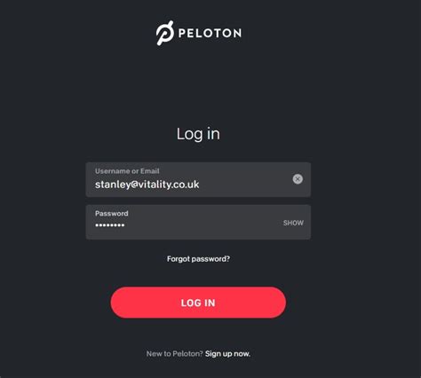 peloton membership login