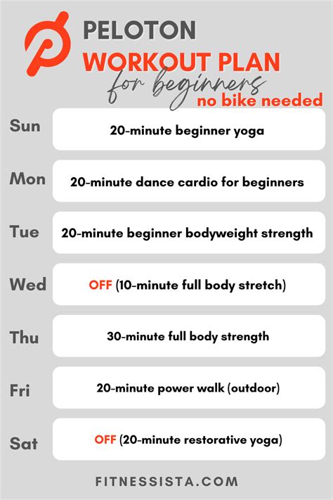 Peloton Workout Schedule Beginner