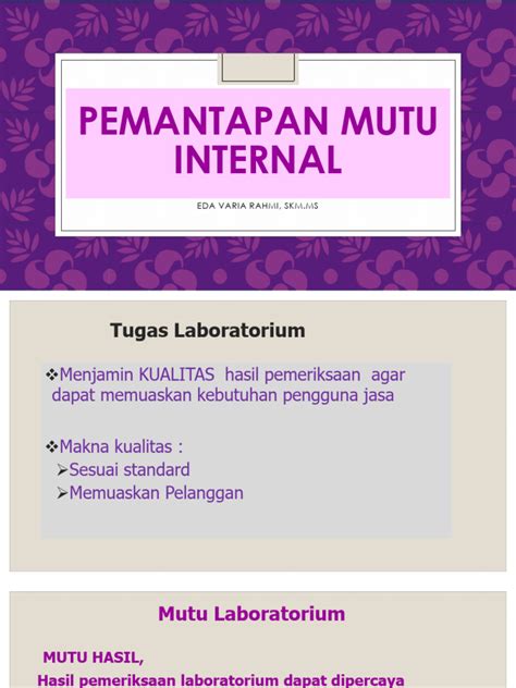 pemantapan mutu internal