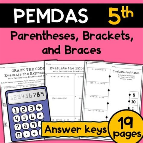 Pemdas With Brackets And Parentheses