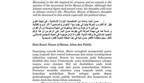 kumpulan makalah: Pemikiran Hasan Al-Banna dan Sayyid Qutb dalam