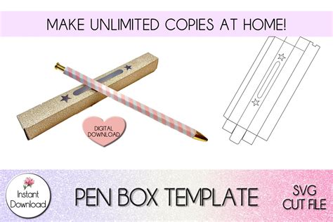 Download pen-box-template SVG