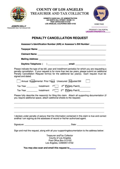 penalty cancellation request form